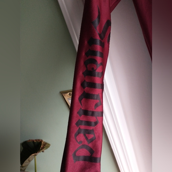 Women's fashionnova wine colored long sleeve bodysuit - Picture 8 of 11